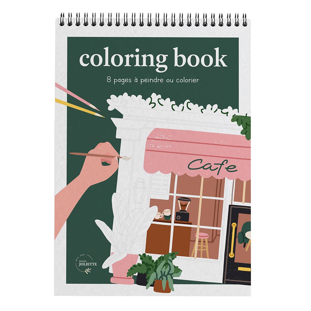 A4 Coloring Book - Shops
