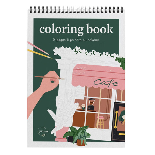 A4 Coloring Book - Shops