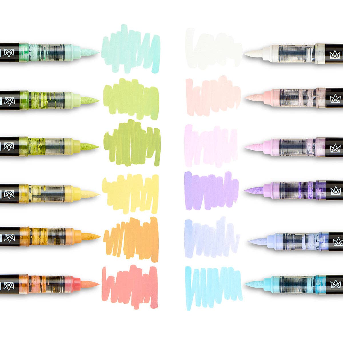 PRO Acrylic Paint Brush Pens - 12 Pastel Colors