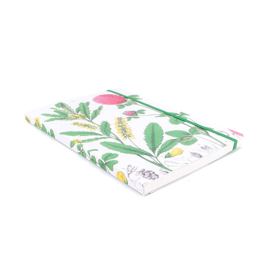Softcover Book, A5, Red clover flower, Hortus Botanicus
