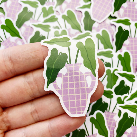 Die cut vinyl sticker - botanical - plant