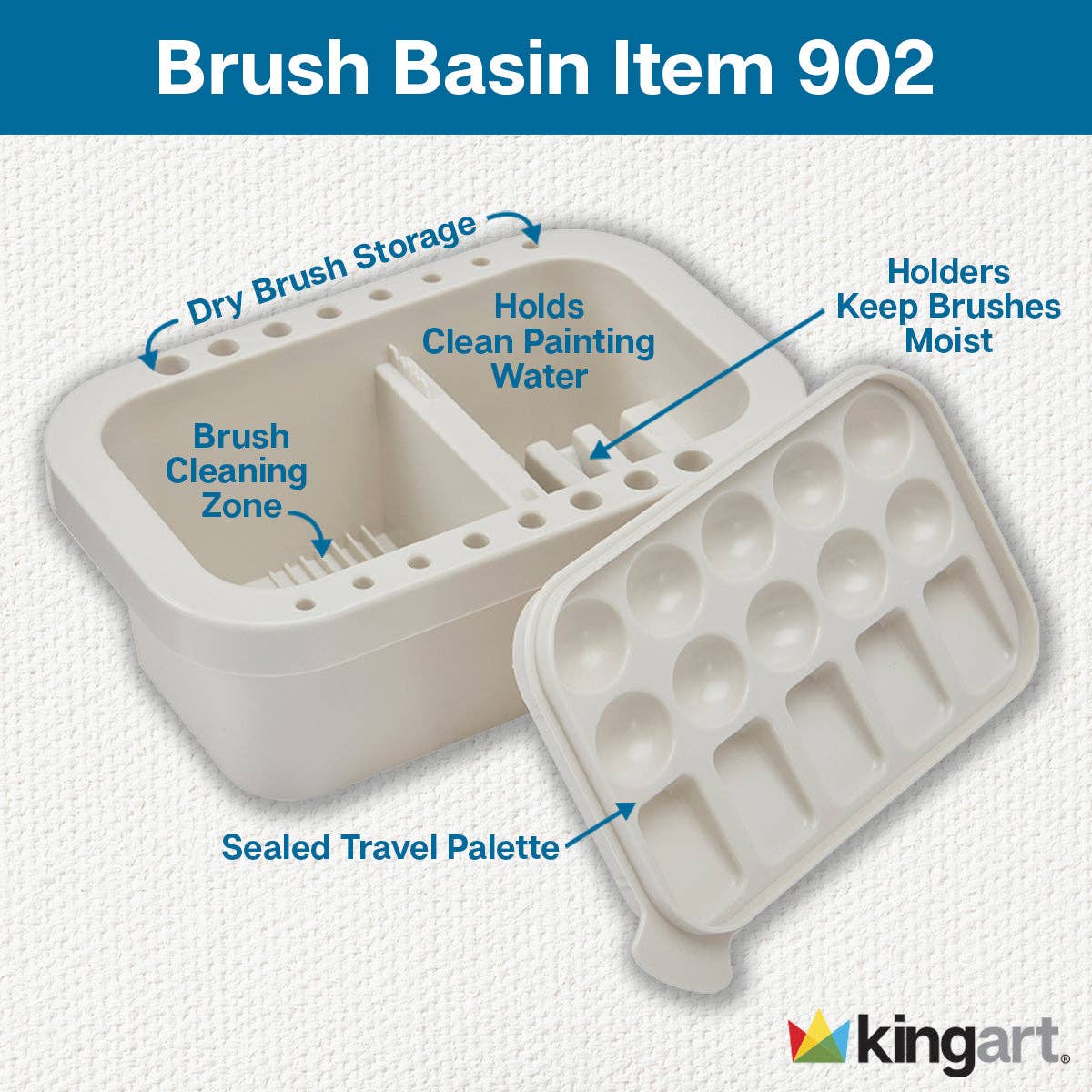 Brush Tub XL Palette-Mixing tray