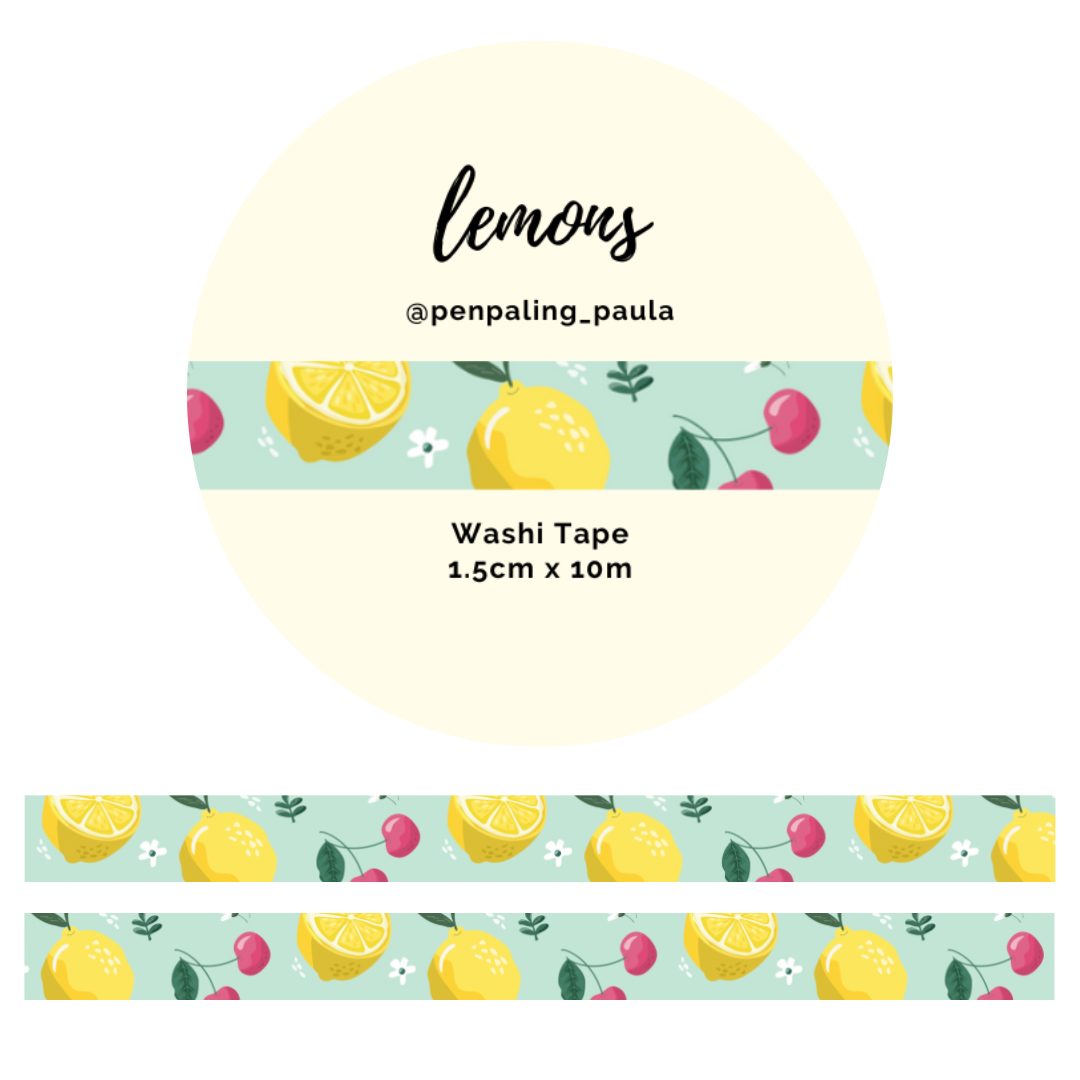 Lemons - Washi Tape