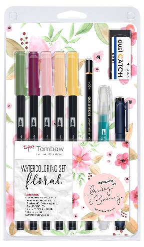 Tombow Watercoloring Set Floral