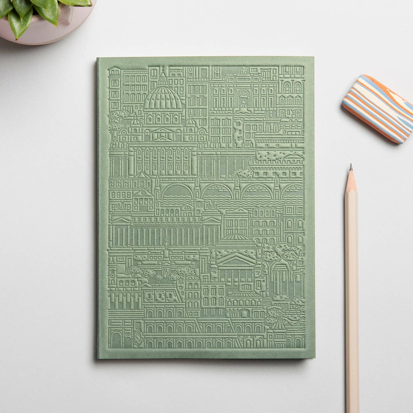 The Rome Notebook by The City Works - Rust colour