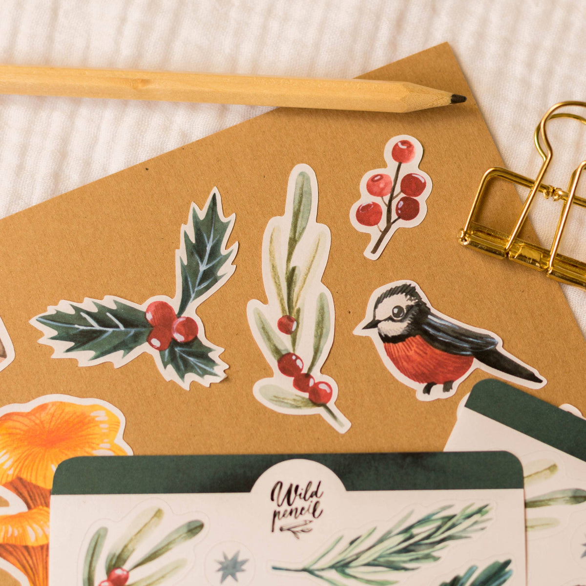 Sticker Sheet - Christmas Flora
