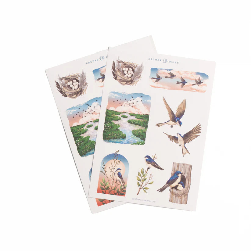 Swallows Stickers - Archer & Olive
