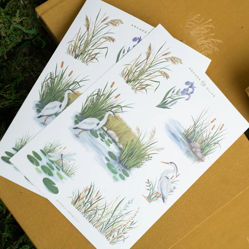 Gentle Breeze Stickers - Archer & Olive