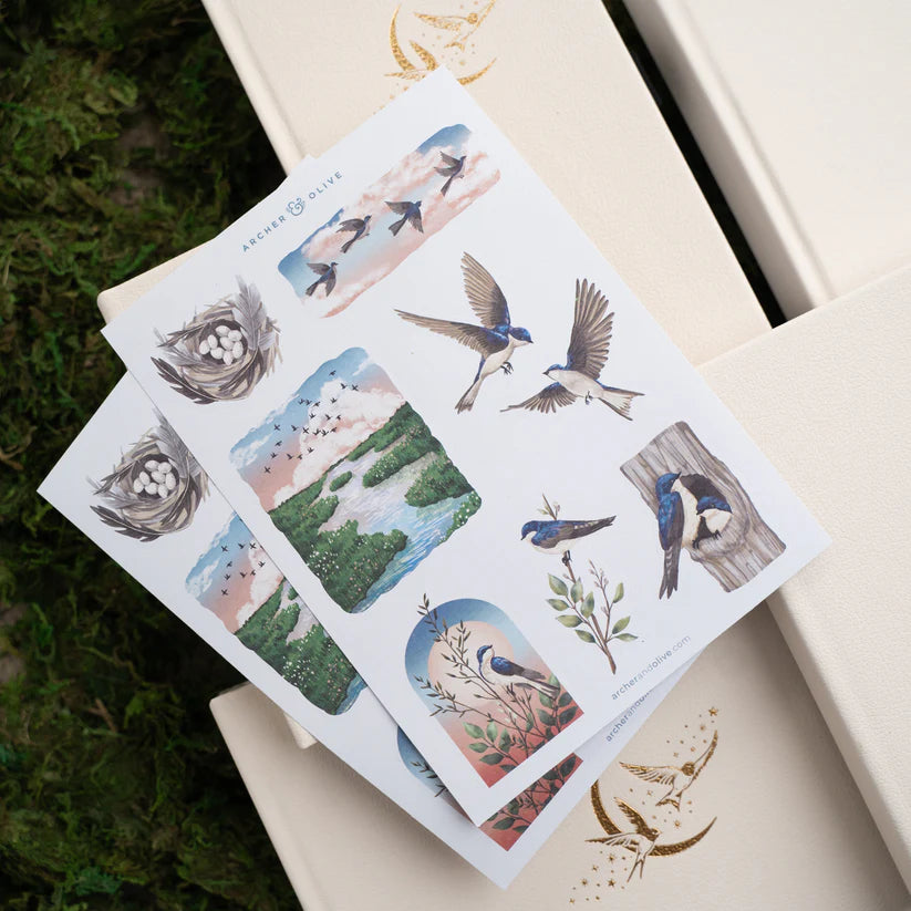 Swallows Stickers - Archer & Olive