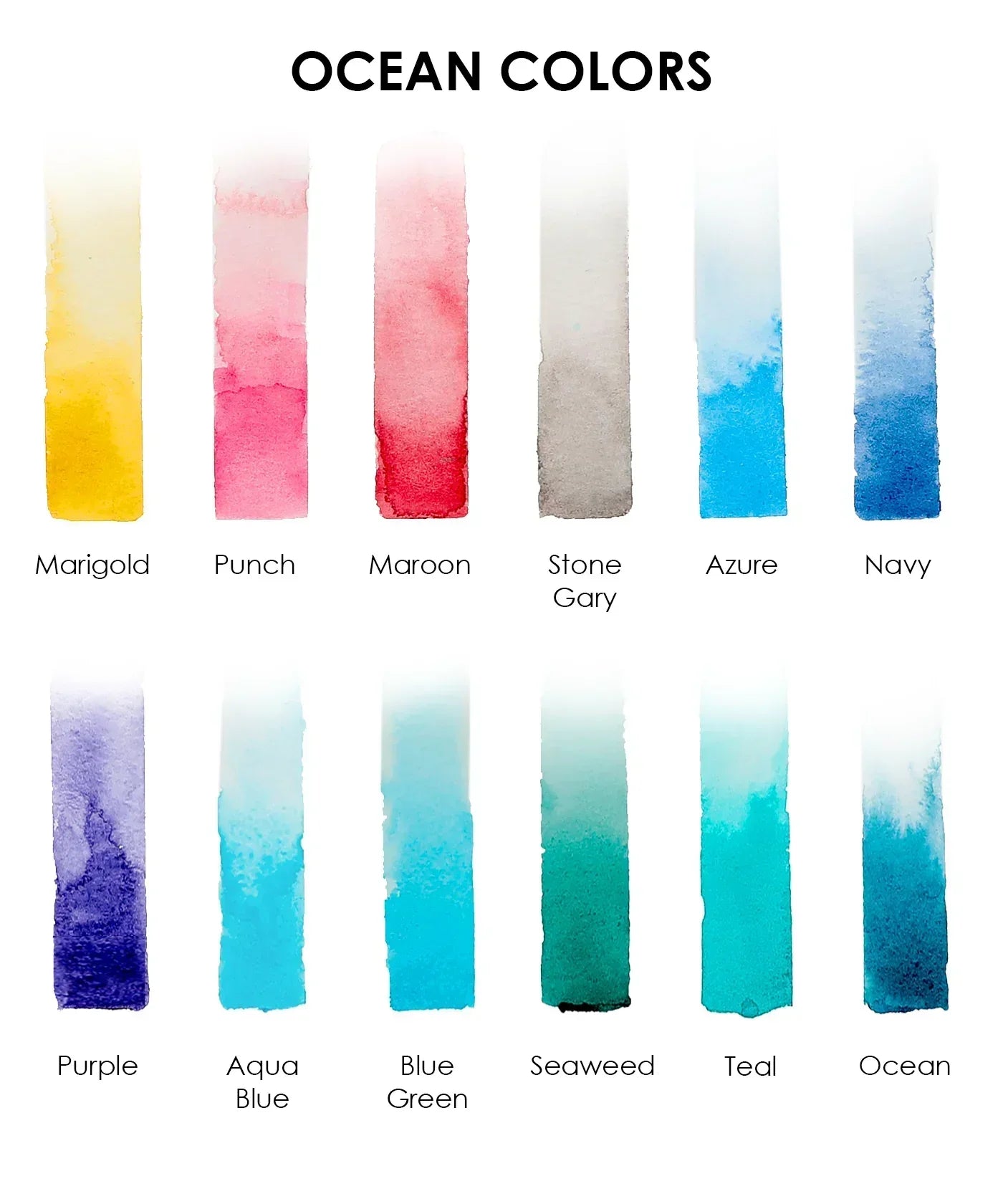 Ocean-Themed Watercolor Coloring Club Box