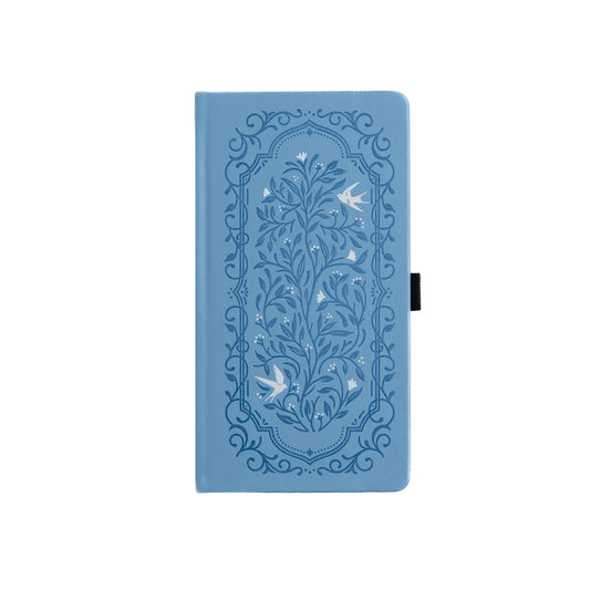 Songbird In Blue Dot Grid Notebook -  TN 160 pages