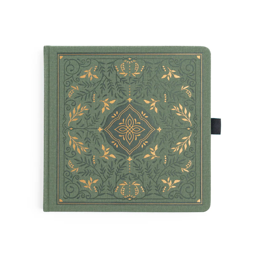 8X8 Storybook in Vintage Olive - Dot Grid : Archer & Olive