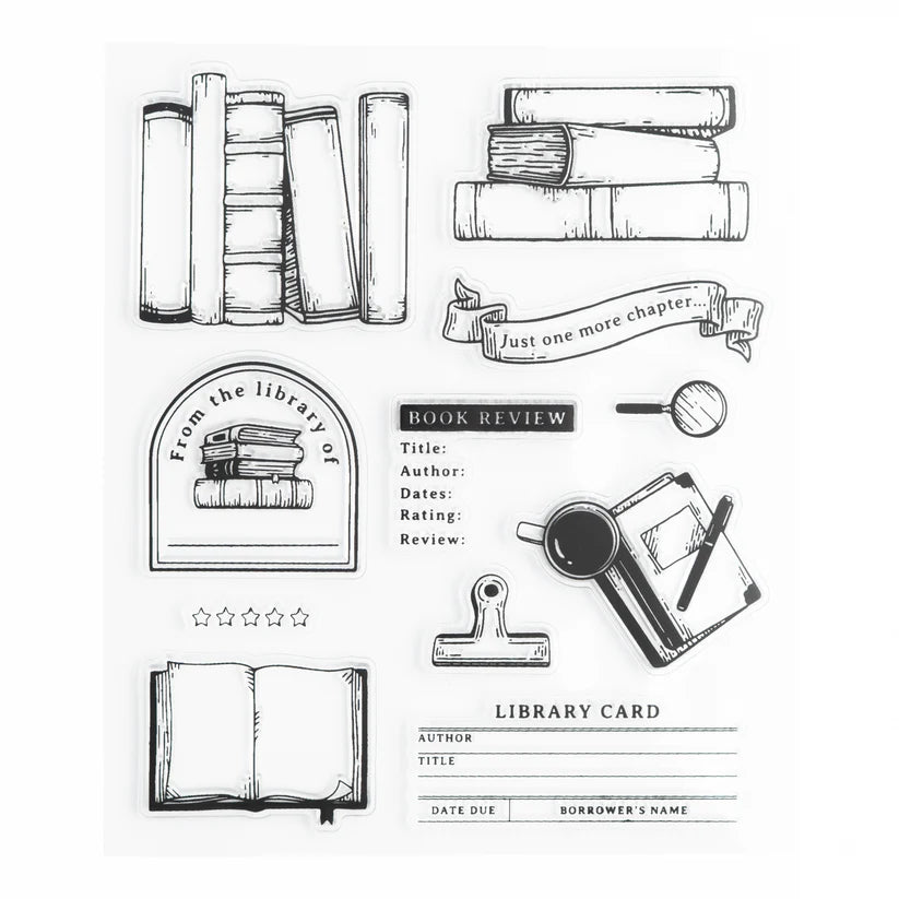 Everyday Bookish Acrylic Stamps - Archer & Olive
