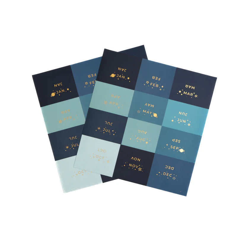 Vinyl Planner Tabs - Majestic Skies : Archer & Olive