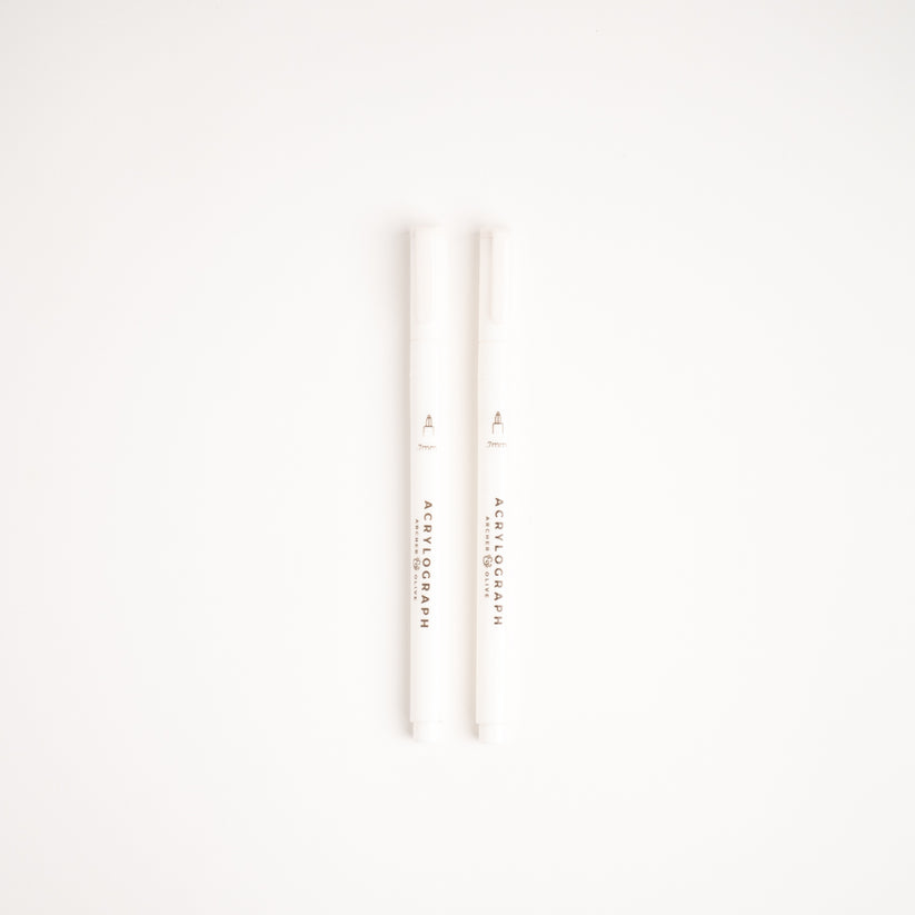 Acrylograph Pen Set of 2: 0.7mm Tip