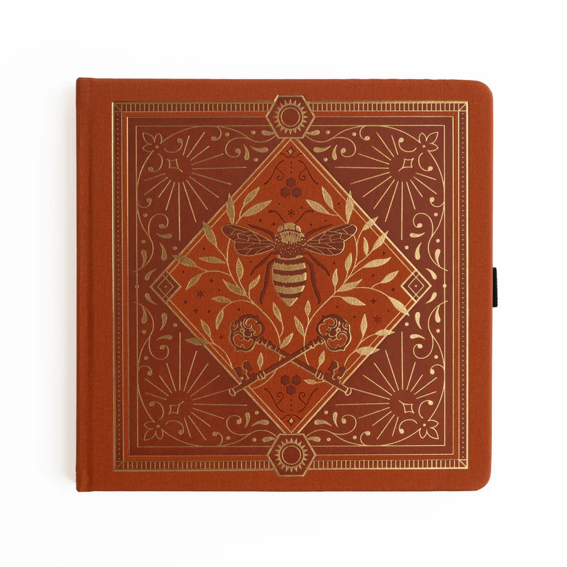 Archer & Olive - Keeper of the Bees in Rust - 8x8 Dot Grid