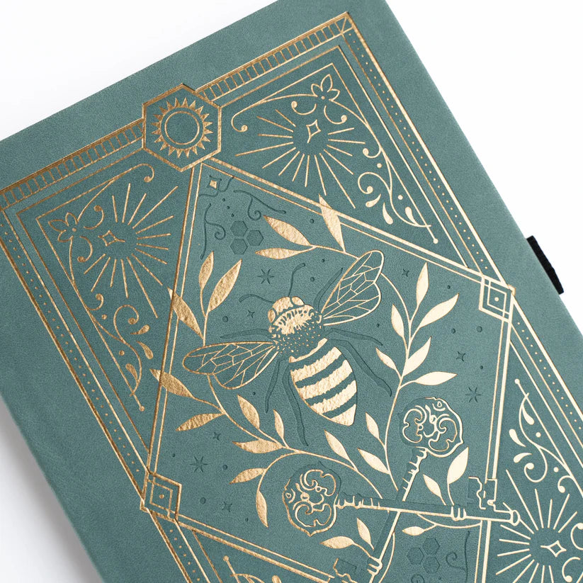 Archer & Olive - B5 Keeper of the Bees in Soft Teal Dot Grid Notebook