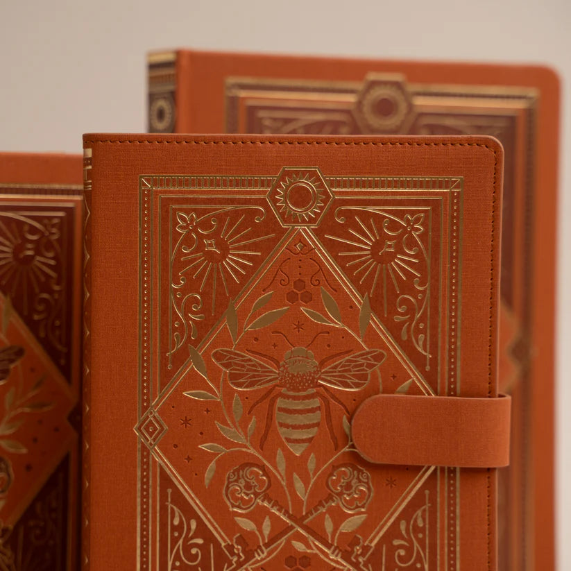 Archer & Olive - Keeper of the Bees in Rust - Dot Grid Notebook B5