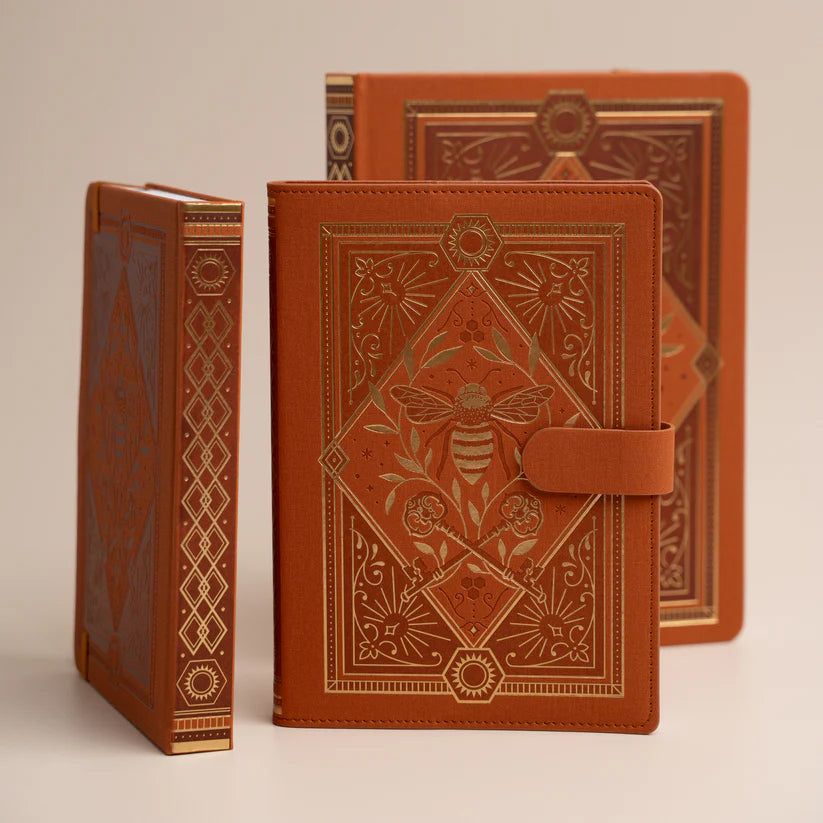 Archer & Olive - Keeper of the Bees in Rust - Dot Grid Notebook B5
