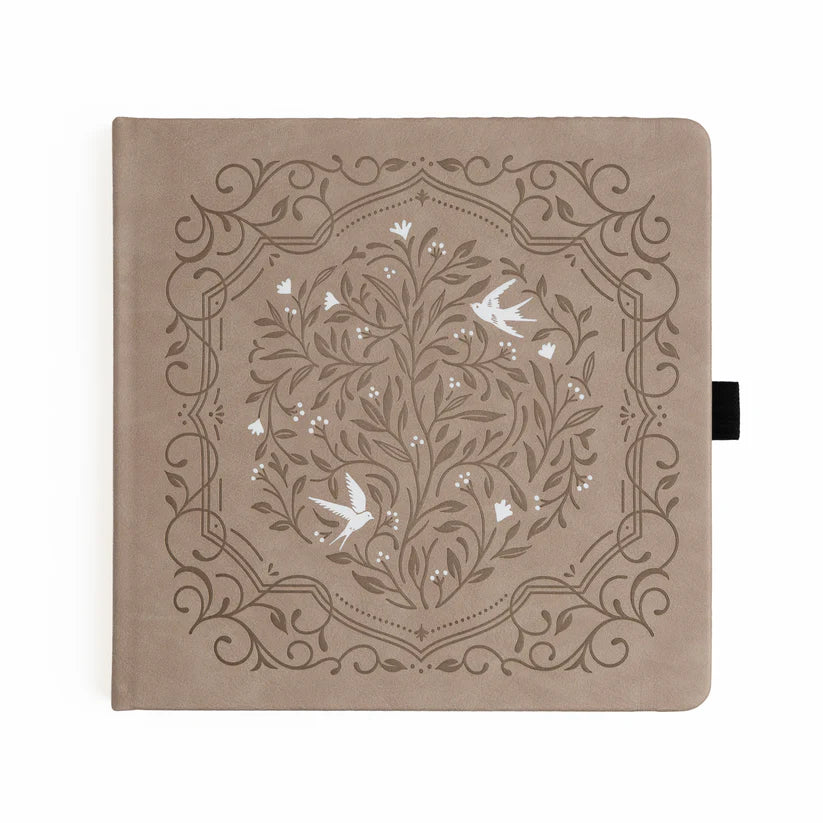 Songbird in Beige Notebook 8X8 - Dot Grid: Archer & Olive