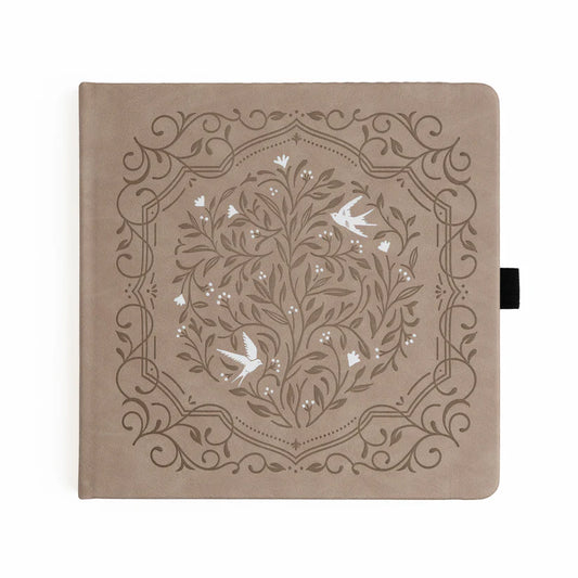 Songbird in Beige Notebook 8X8 - Dot Grid: Archer & Olive