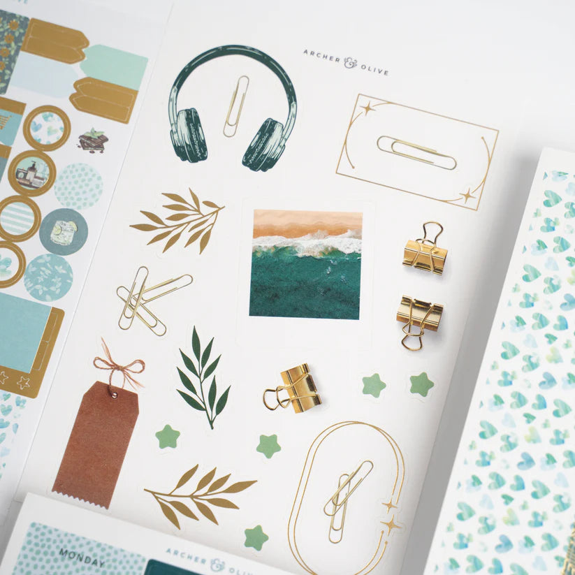 Minty Fresh Kit - Archer & Olive journaling kit