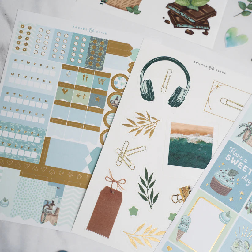Minty Fresh Kit - Archer & Olive journaling kit