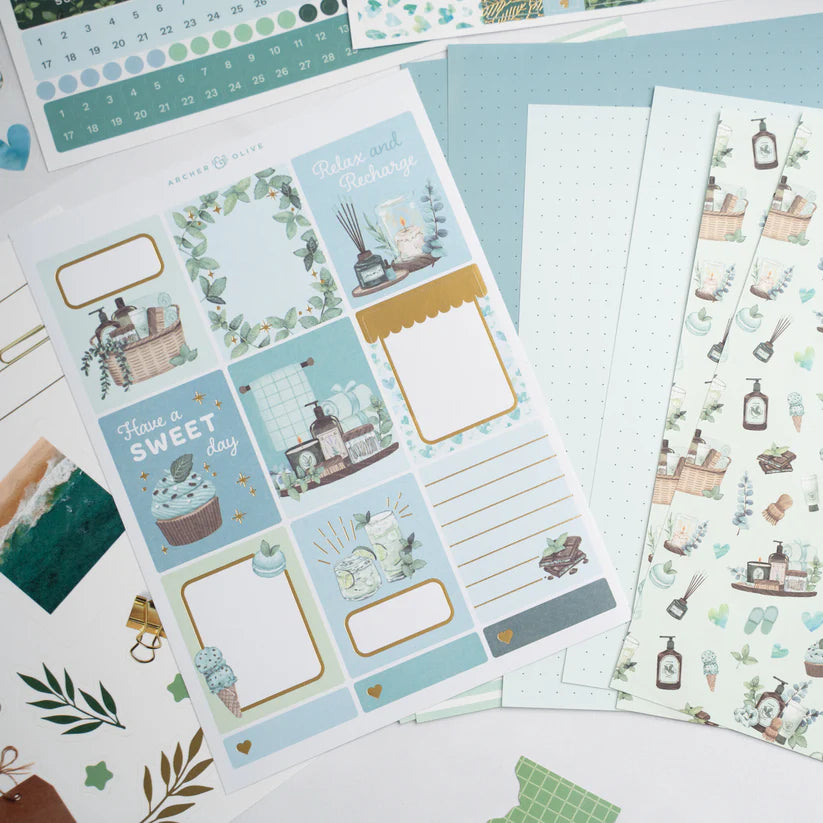 Minty Fresh Kit - Archer & Olive journaling kit