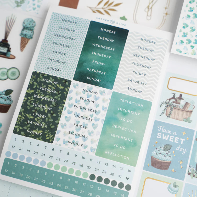 Minty Fresh Kit - Archer & Olive journaling kit