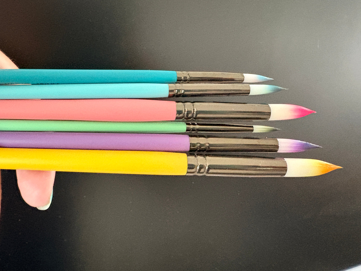 paintbrush set of 6 brushes - round