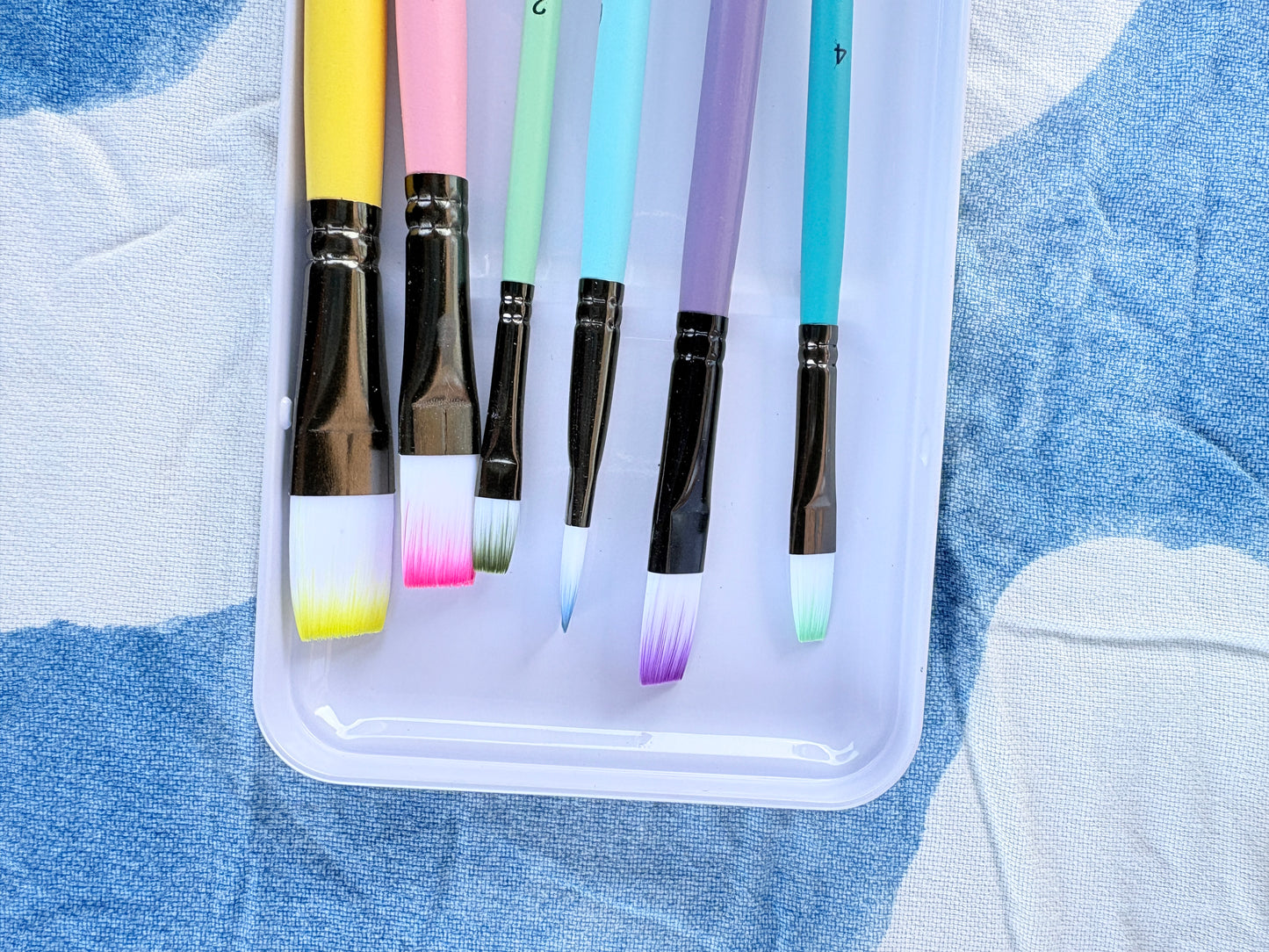 paintbrush set of 6 brushes - Flat Brush Set