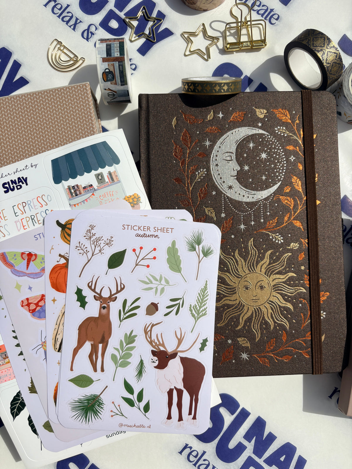 A6 sticker sheet - illustration wildflowers