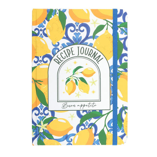 Carnet de Recettes Motif Citrons Italiens A5