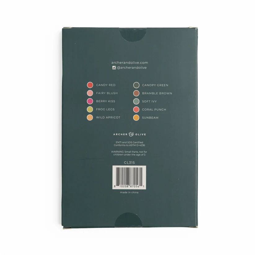 Meadow & Vine Set of 10 Calliograph Pens- Archer & Olive