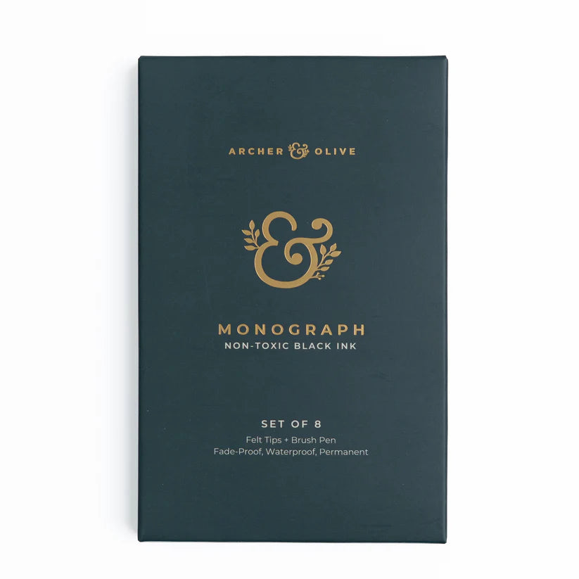 Monograph Pen Set of 8 - Archer & Olive