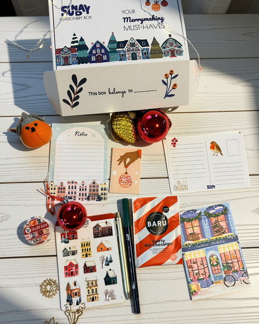 Christmas stationery box - Kerstbriefpapierdoos