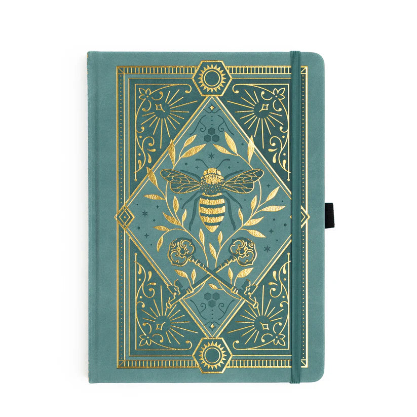 Archer & Olive - B5 Keeper of the Bees in Soft Teal Dot Grid Notebook