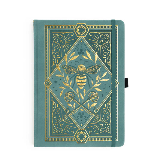 Archer & Olive -  Keeper of the Bees in Soft Teal Notebook A5 Blank