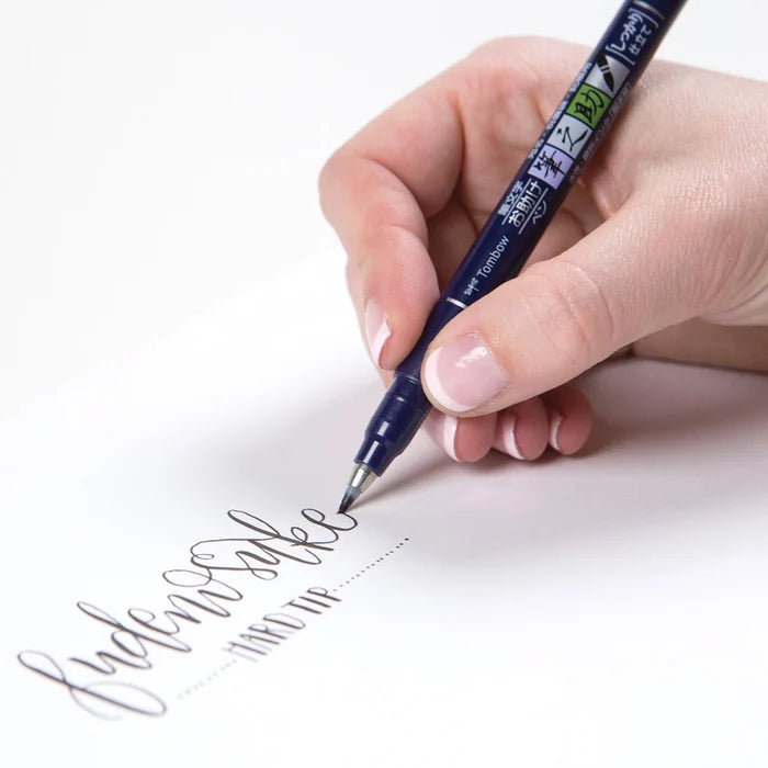 Tombow Fudenosuke Brush Pen - hard tip - Black