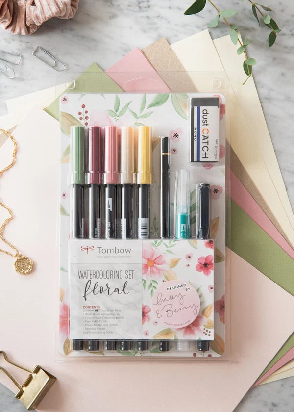 Tombow Watercoloring Set Floral