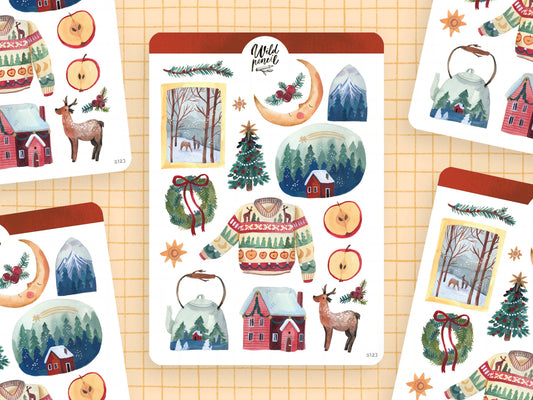 Sticker Sheet - Home For Christmas