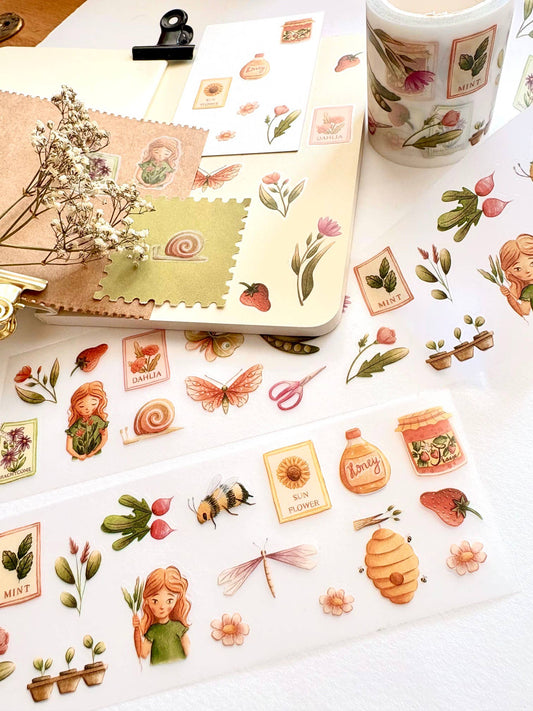Kiss Cut PET Tape - Kitchen garden (kiss cut)