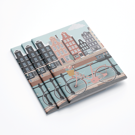 A5 notebook - Let's pedal along the water