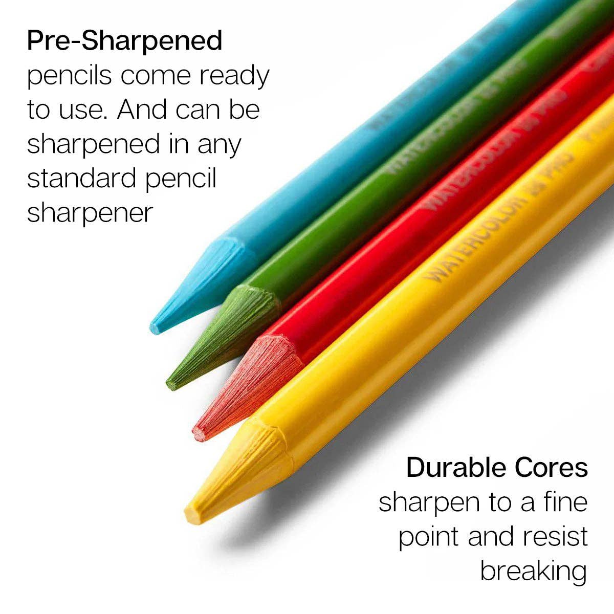 PRO Woodless Watercolor Pencils 24 Colors
