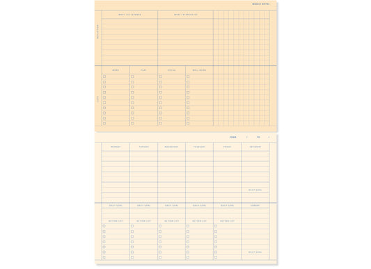 A-Journal Deskplanner - Lavender Blue