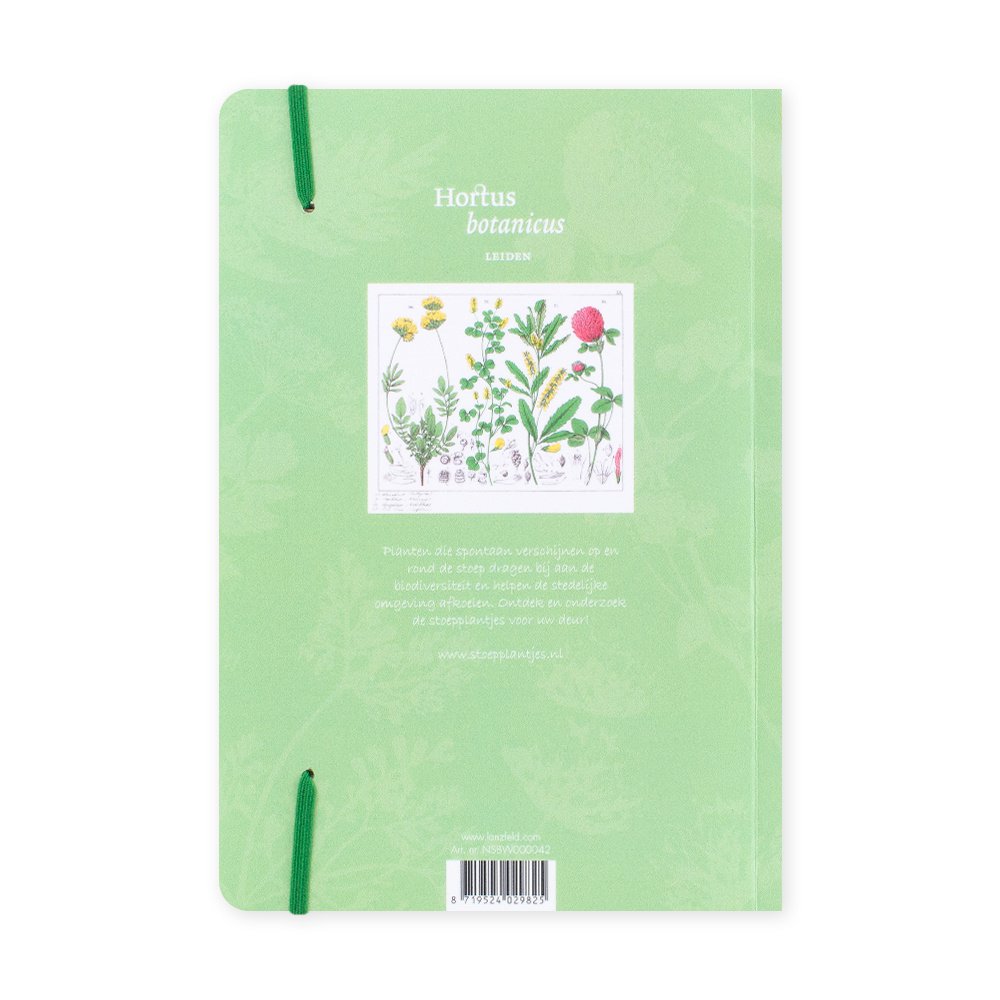 Softcover Book, A5, Red clover flower, Hortus Botanicus
