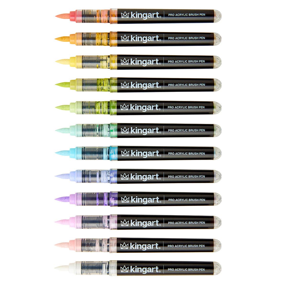 PRO Acrylic Paint Brush Pens - 12 Pastel Colors