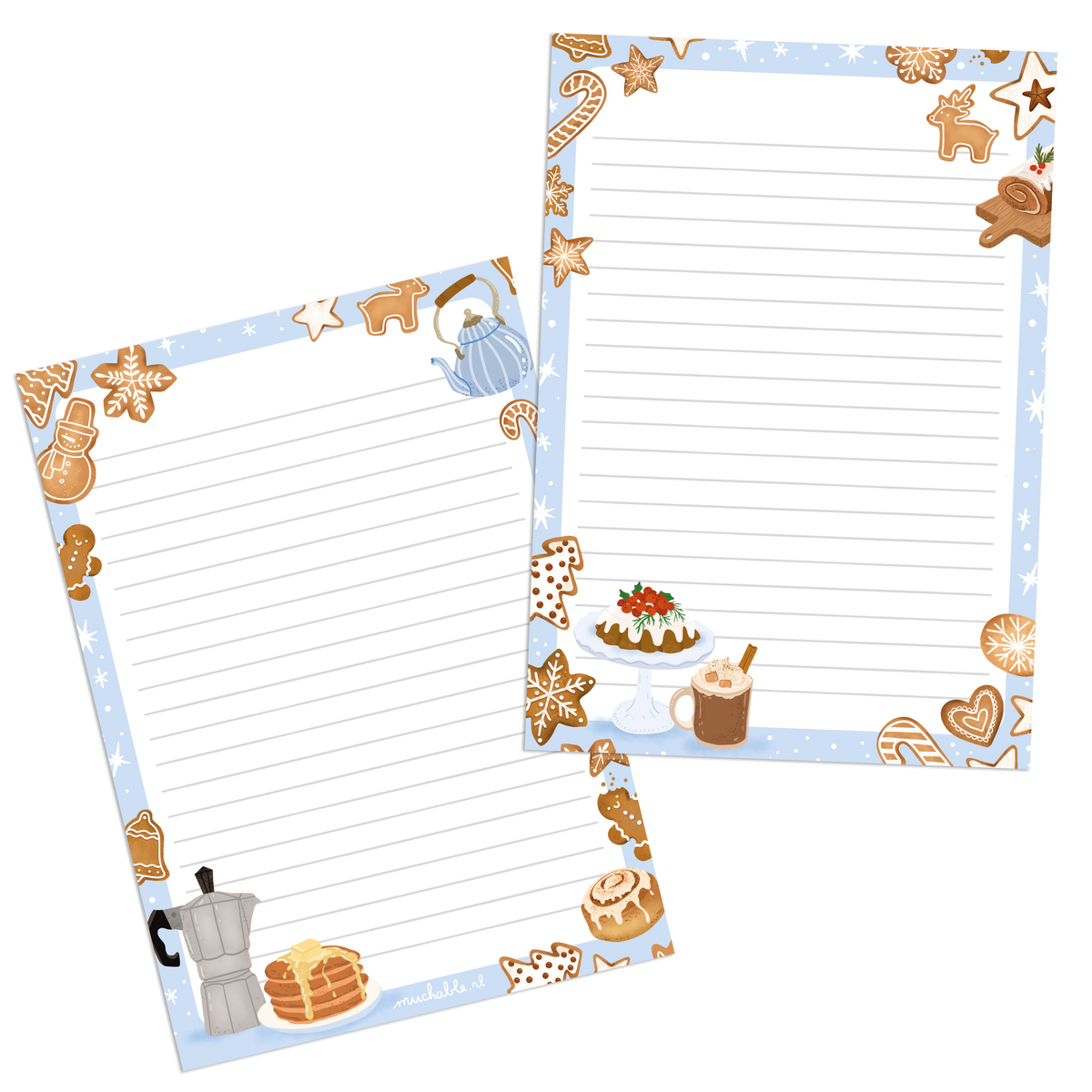Notepad/notepad Christmas stationery - Christmas cookies