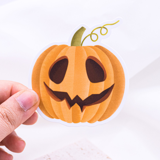 Halloween Autumn Pumpkin Sticker - Pumpkin Vinyl Sticker