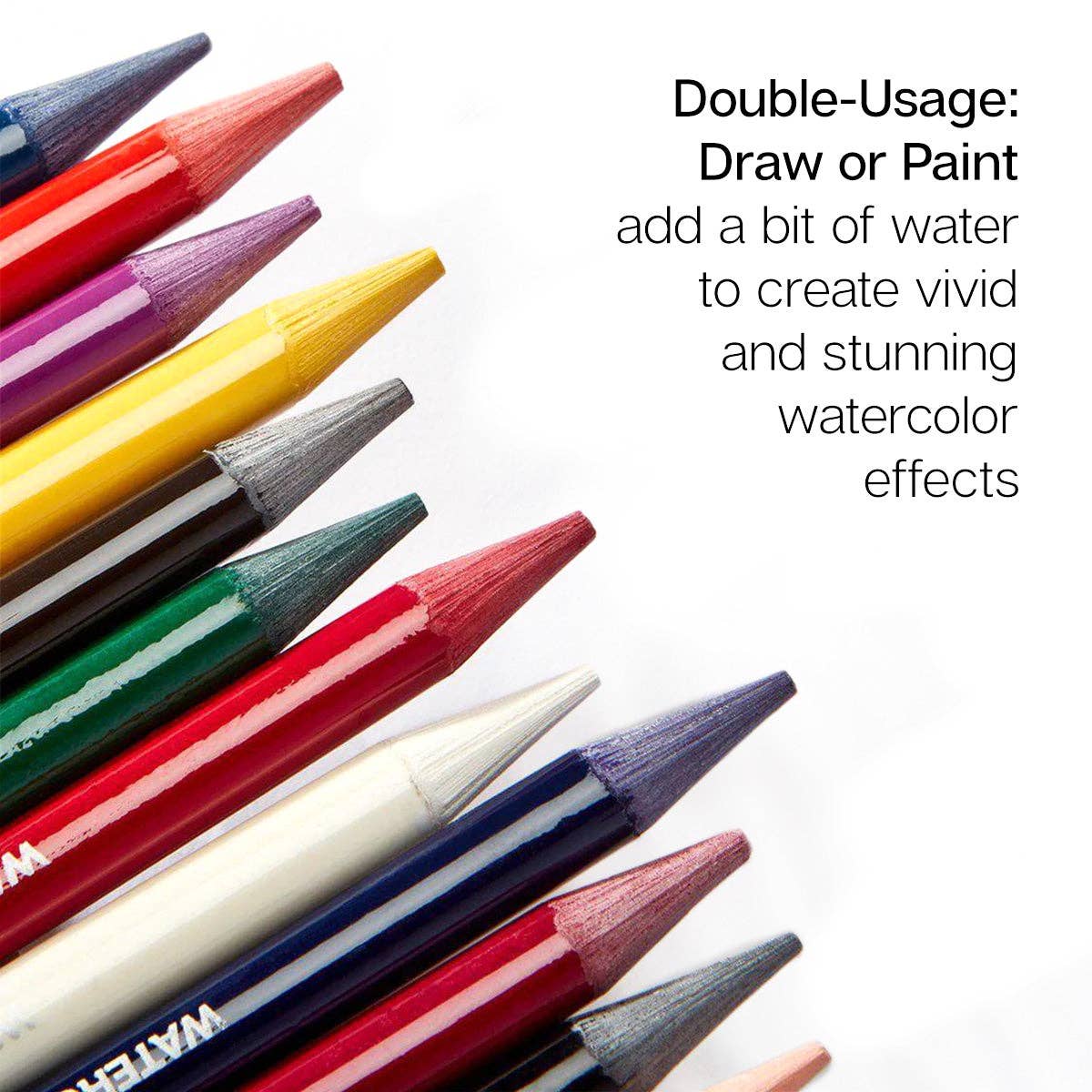 PRO Woodless Watercolor Pencils 24 Colors
